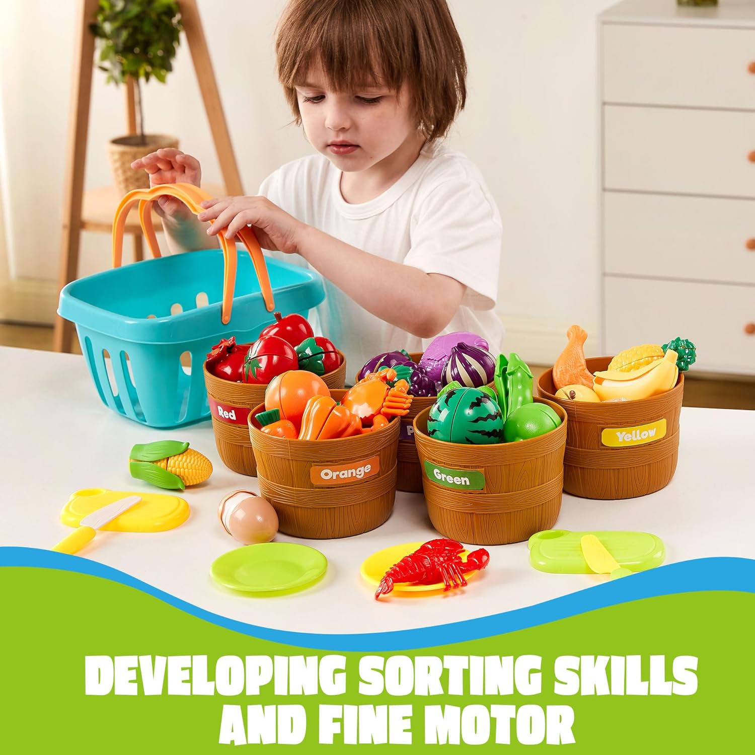 Kids Toys Kitchen Set - Jeu de simulation de cuisine, jouets