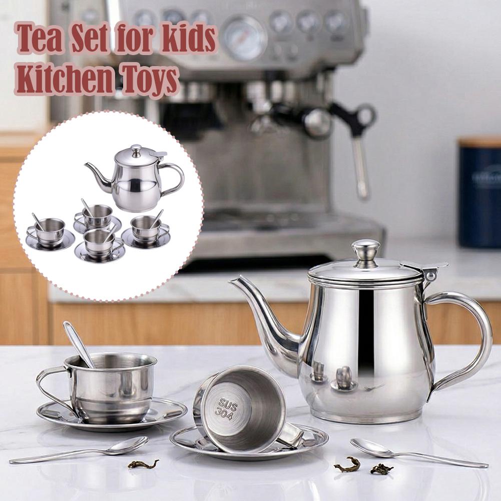 Service à thé en acier inoxyda - Kids Toys Kitchen Set avis et prix